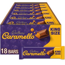 CADBURY CARAMELLO Milk Chocolate Caramel King Size, Candy Bars, 2.7 oz (18 Count)