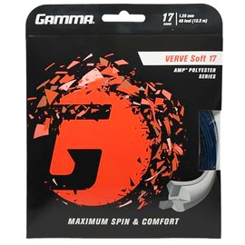 GAMMA Verve Soft Tennis String – Premium Multifilament Tennis String for Control, Power, and Comfort – Durable & Tension Retention – Ideal for Players Seeking a Soft, Responsive Feel