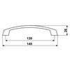 SOTECH JUNKER Design THEA BA Furniture Handle 128 mm Matt