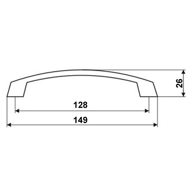 SOTECH JUNKER Design THEA BA Furniture Handle 128 mm Matt