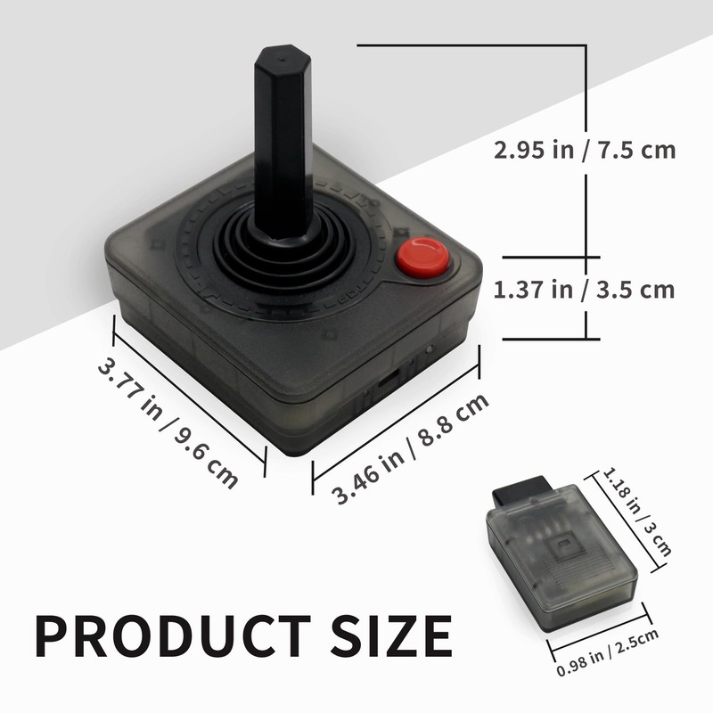 Atari Joystick Controller - Action Buttons/Four-Way Joystick, Power Saving -