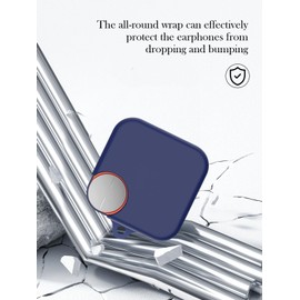 generic Silicone Case Compatible with CMF by Nothing Buds Pro2 with Keychain,Cleaning Kit and Lanyard, Soft Protective Shockproof Cover Wireless Earbuds CMF by Nothing Buds Pro 2 2024 -Blue