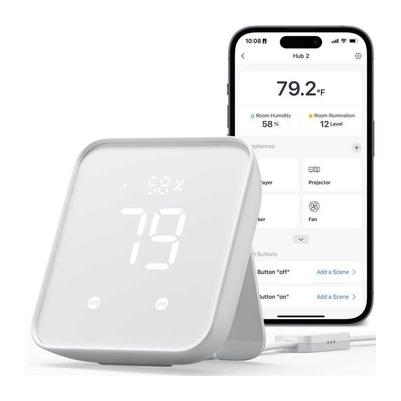 SwitchBot Hub 2 IR Transmission System Thermo-Hygrometer