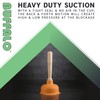 Buffalo - Premium Orange Cup Drain Plunger - Heavy Duty