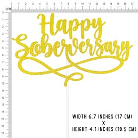 Decoración de pastel Happy Soberversary, AF sobrio, suministros para fiesta de aniversario de feliz sobriedad, narcóticos anónimos, alcohólicos anónimos, decoración de recuperación de sobriedad