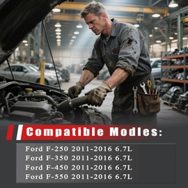 KEROMGDER KEROMGDER Cold Side Intercooler Pipe Kit Compatible with Ford F?250 F250 F?350 F350 F?450 F450 F?550 F550 6.7L 2011 2012 2013 2014 2015 2016 667-300 BC3Z-6F073-D HC3Z-6F073-B