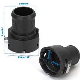 2Pcs New Lower Radiator Hose Connector Replacement for Hyundai Kia for Sonata for Tucson for Optima for Sportage 254853J000