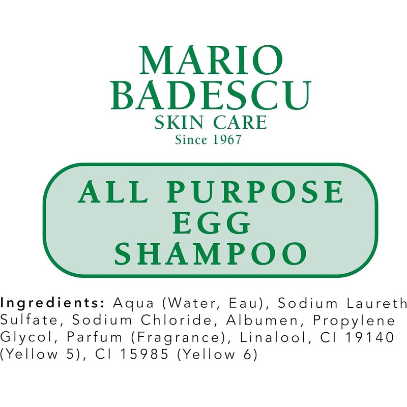 Mario Badescu shampoo de huevo multiusos para todo tipo de