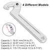 Wadoy Adjustable C Pin Spanner Hook Wrench for Hydraulic Ram