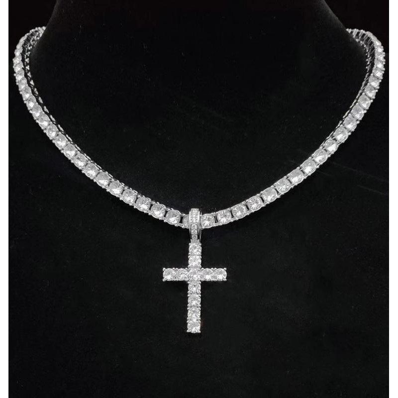Cross Necklace for Men & Women, 2024 Trendy Iced Out