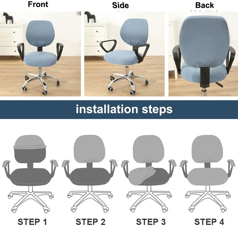 Gardaner Office Chair Cover Water Resistant- Split Protective & Stretch