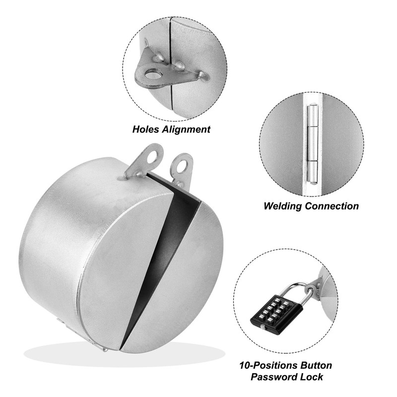 PATIKIL Outdoor Faucet Lock Gate Valve Locking Device Prevent Water
