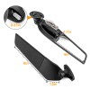 XM Adjustable Rearview Wind Wing Mirrors w/LED Lights For Suzuki