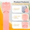 BAEJMJK 4pcs Cat Strip Feeder Sliding Pet Cat Treat Spoon
