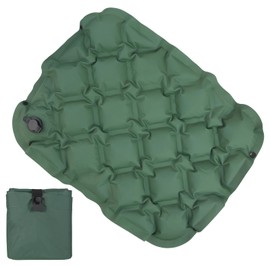 SUWIWKKOA Inflatable Seat Cushion, Portable Travel Seat Cushion for Camping for Camping Boating Concerts Hiking Office Chair Airplane, Outdoor Stadium(Green)