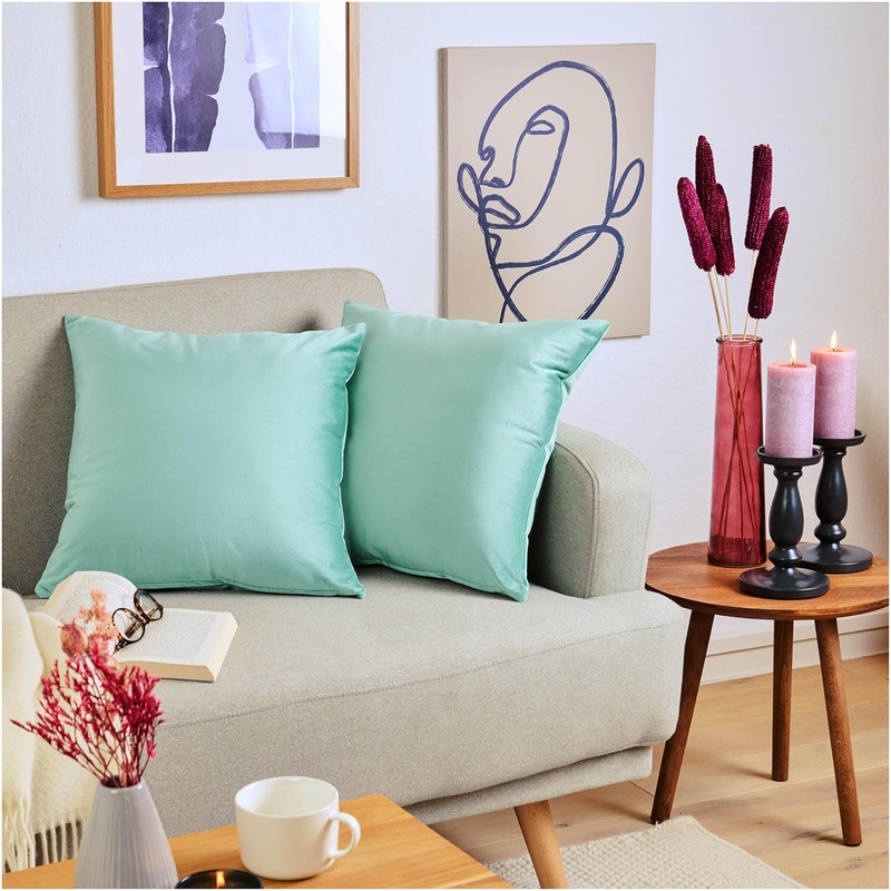 Blumtal Set of 2 Soft Velvet Cushion Covers, 45 x