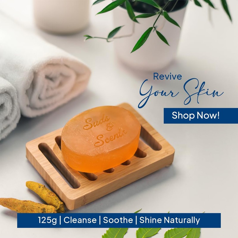 Suds & Scents Turmeric Soap with Neem Extract, For all