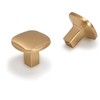 Cotykiley 10 Pack Champagne Bronze Drawer Pulls Brushed Brass Kitchen