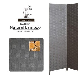 cocosica Paper Rope Room Divider, 4 Panel Wood Mesh Woven Design Screen with Double Sides Weaved, Foldable Portable Partition Divider Screen for Decorationg of Bedroom,LivingRoom,Office Separator