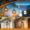 Lightess Outdoor Chandelier for Gazebo Lights Battery Operated, Black Battery