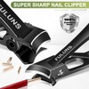 Toenail Clippers for Men Thick Nails,Slanted Curved Ingrown Nail Clippers