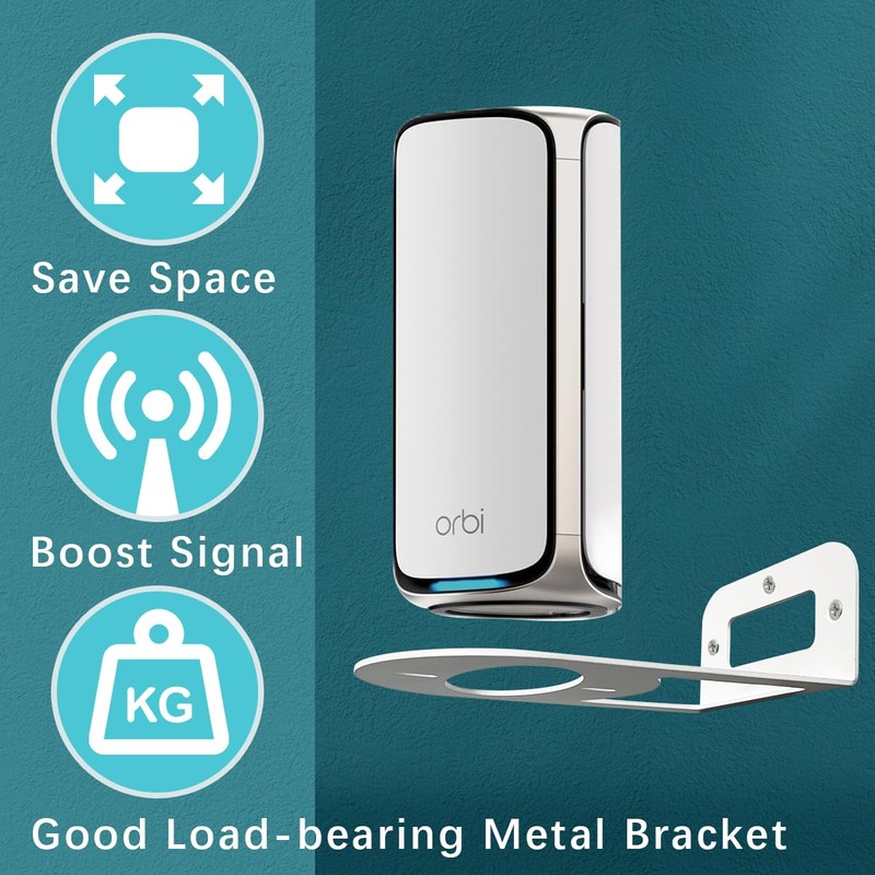 Orbi WiFi 7 Wall Mount Kit, Wall Mount Bracket Sturdy
