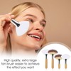 Soft Bristle Highlighting Blush Brush, 4Pcs Facial Fan Brush Esthetician