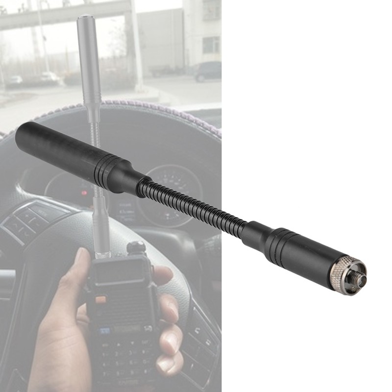 24cm AT22 5.2dBi 144/430 Goose Tube Brass Tactica Antenna SMA
