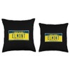 Elmont Long Island NY New York Neighborhood Hometown Throw Pillow