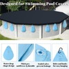 8 Pack Pool Cover Weights with Hooks, Leakproof Swimming Pool