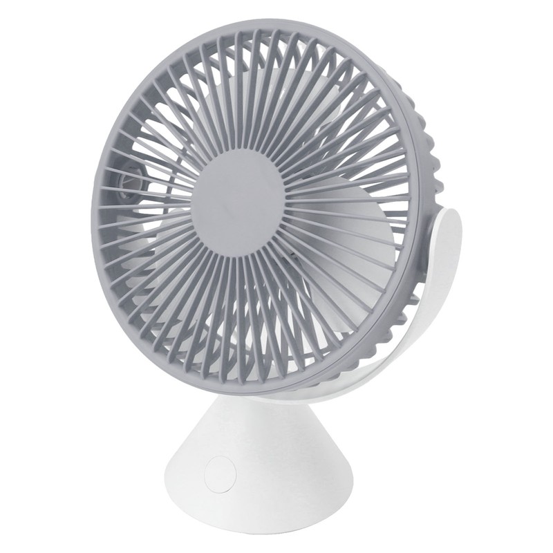 Mini Desk Fan with Hook USB Rechargeable 3 Speeds Wind