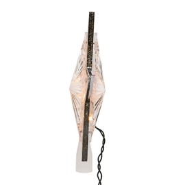 Kurt Adler 10-Light Laser Star Christmas Treetop, Clear