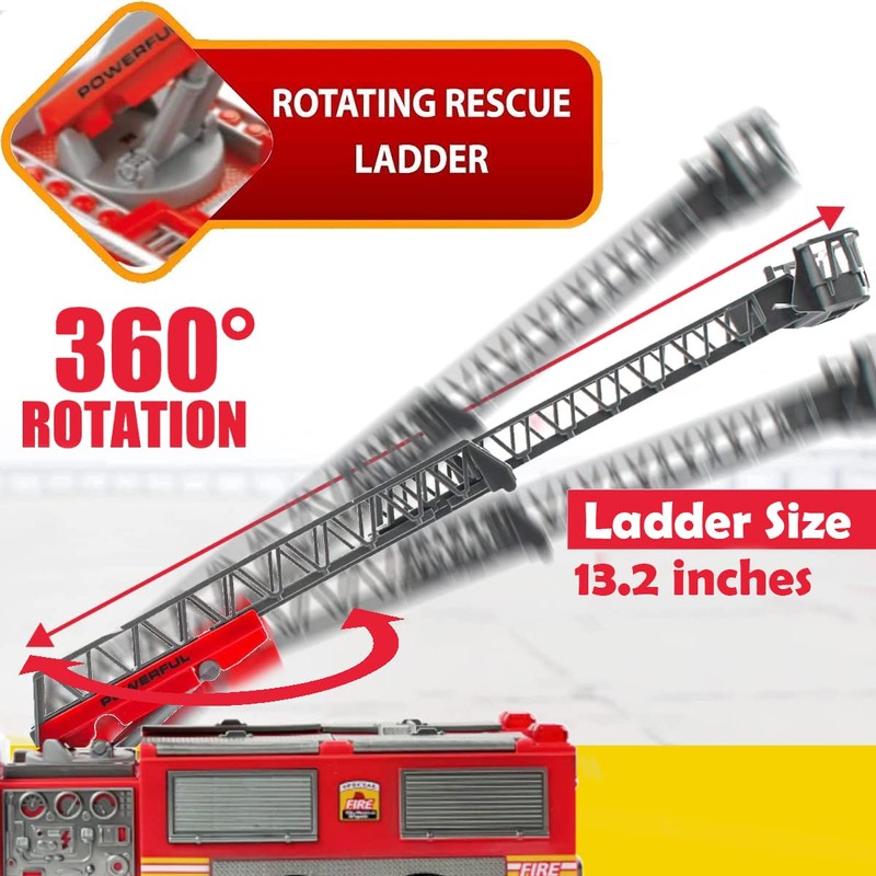 Liberty Imports RC Fire Truck - Big Remote Control Toy