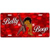 Novelty Vanity Plate Metal Sign with Custom Background Options