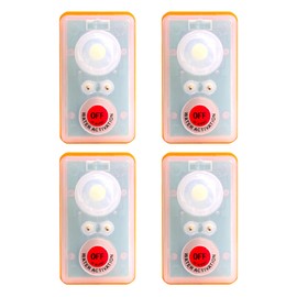 WICKED Life Jacket Strobe Light for Man Overboard Survival Vest; Water Activated, High Intensity Beam Locator, Emergency Long Range Rescue LED Flashing Beacon (4)