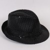 Zhzrche Sequin Hat Glitter Solid Color Dance Jazz Hat Western
