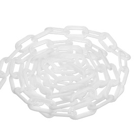 Reiyaiba Plastic Chain, 16.4 ft (5 m), Diameter 0.2 inch (6 mm), For Triangle Cones, For Locks, Security Prevention, Prevents Infiltration, Parking Lots, Pets, Secure, DIY, Lightweight