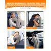 Sunany Travel Pillow, Inflatable Neck Pillow Used for Airplanes/Cars/Buses/Trains/Office Napping