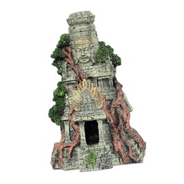 MERRYHAPY 1pc Resin Adornment for Fish Tank Lifelike Aquarium Temple Decor Fish Tank Landscape Decoration for Desktop Display Zen Buddha Statue