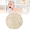 Baby Wrap Blanket Soft Acetate Fibre Round Shape Newborn Swaddle