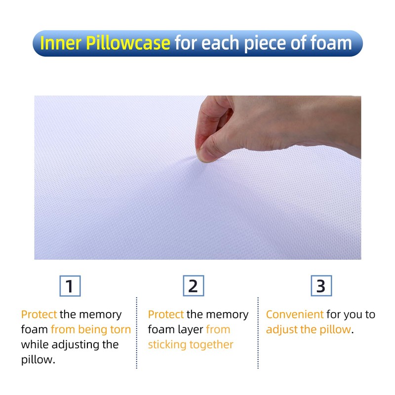 SUQ I OME Slim Sleeper-Gel Thin Memory Foam Pillow for