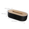 Ipetboom 2pcs Elegant Bamboo Tissue Box Retro Napkin Container for