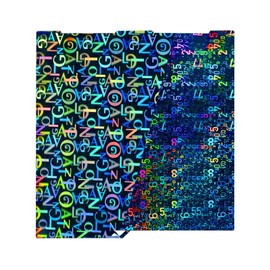 IdeaFormer-3D Smooth Digit+Letter Pen Build Plate for Anycubic Kobra 3/Kobra 3 Combo, Flexible Spring Steel Plate Sheet for 256x268mm 3D Printers Heat Bed