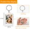 Aiqriwv 150-Pack Clear Acrylic Photo Keychains - Blank Insert Keychain
