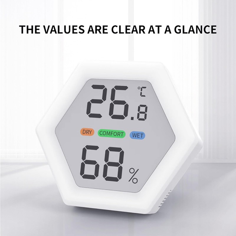 Digital Thermometer Hygrometer, Indoor Temperature and Humidity Gauge, with Air