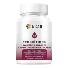 Bio B  Probióticos Women 50 Billones  Extracto De Arándano  Cepas para mujer  probióticos vaginales