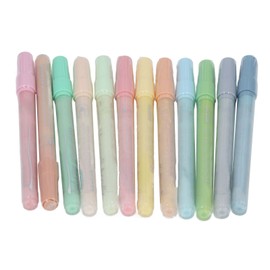 12 Colors Acrylic Paint Markers Soft Tone Safe Odorless Colorfast Paint Pens Set for Metal Plastic