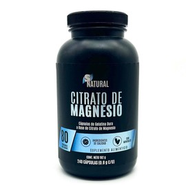 Citrato de Magnesio Puro 240 cápsulas SNatural