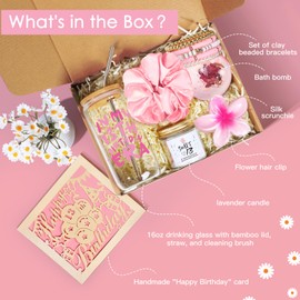 13th Birthday Gifts for Girls, Happy 13th Birthday Gift Ideas, Unique Birthday Gifts for 13 Year Old Girls, Daughter, Niece, Granddaughter, Best 13th Birthday Gifts Box for Girls with 16oz Glass Cup