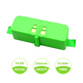 5200mAh Battery for iRobot Roomba 500/ 600/ 700/ 800/ Series, for 960 980 981 970 965 961 900 890 895 880 860 805 770 760 700 690 680 675 660 650 640 620 614 595 580 570 560 550 530 510 (RB-02)